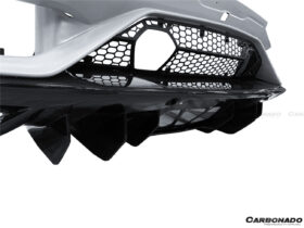 DarwinPRO 2011-2021 Lamborghini Aventador LP700 LP740 LP750 SVJ Coupe & Roadster SVJ Style Part Dry Carbon Fiber Rear Bumper - image 9