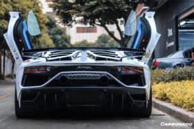 DarwinPRO 2011-2021 Lamborghini Aventador LP700 LP740 LP750 SVJ Coupe & Roadster SVJ Style Part Dry Carbon Fiber Rear Bumper - image 3