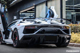 DarwinPRO 2011-2021 Lamborghini Aventador LP700 LP740 LP750 SVJ Coupe & Roadster SVJ Style Part DRY Carbon Fiber Engine Hood And Wing - image 4