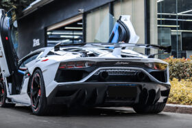 DarwinPRO 2011-2021 Lamborghini Aventador LP700 LP740 LP750 SVJ Coupe & Roadster SVJ Style Part Dry Carbon Fiber Rear Bumper - image 1