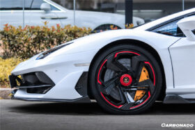 DarwinPRO 2011-2021 Lamborghini Aventador LP700 LP740 LP750 SVJ Coupe & Roadster SVJ Style Part Dry Carbon Fiber Front Bumper - image 3