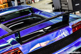 DarwinPRO 2004-2014 Lamborghini Gallardo DC Style Carbon Fiber Trunk Spoiler Wing - image 3