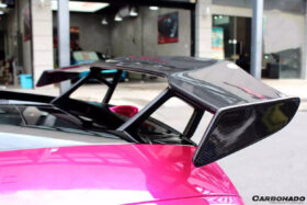 DarwinPRO 2004-2014 Lamborghini Gallardo DC-II Style Carbon Fiber Trunk Spoiler Wing - image 4