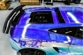 DarwinPRO 2004-2014 Lamborghini Gallardo DC Style Carbon Fiber Trunk Spoiler Wing - image 5