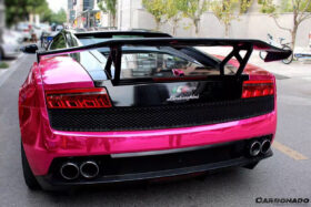 DarwinPRO 2004-2014 Lamborghini Gallardo DC-II Style Carbon Fiber Trunk Spoiler Wing - image 6