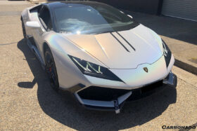 DarwinPRO 2015-2020 Lamborghini Huracan LP610 MD Style Carbon Fiber Front Lip - image 2