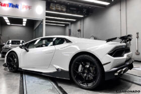DarwinPRO 2015-2019 Lamborghini Huracan LP610 LP580 MD Style Carbon Fiber Side Skirts Under Board - image 3
