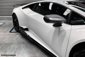 DarwinPRO 2015-2019 Lamborghini Huracan LP610 LP580 MD Style Carbon Fiber Side Skirts Under Board - image 4