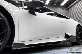DarwinPRO 2015-2019 Lamborghini Huracan LP610 LP580 MD Style Carbon Fiber Side Skirts Under Board - image 5
