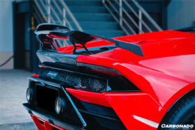 DarwinPRO 2015-2025 Lamborghini Huracan LP610 & LP580 & EVO & Tecnica MD Style Carbon Fiber Trunk Spoiler Wing with Base - image 9
