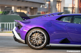 DarwinPRO 2021-2024 Lamborghini Huracan STO Dry Carbon Fiber Trunk Spoiler Side Winglets - image 6