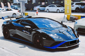 DarwinPRO 2021-UP Lamborghini Huracan STO Dry Carbon Fiber Trunk Spoiler Wing - image 2