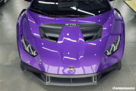 DarwinPRO 2021-UP Lamborghini Huracan STO Dry Carbon Fiber Down-Front Lip - image 2