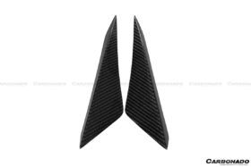 DarwinPRO 2015-2020 Lamborghini Huracan LP610 RZS Style Front Bumper Carbon Fiber Canard - image 6