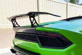 DarwinPRO 2015-2025 Lamborghini Huracan Carbon Fiber Trunk Spoiler Wing with Base Carbonado (VRS) Fits LP610, LP580, EVO, Tecnica - image 1
