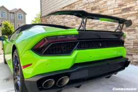 DarwinPRO 2014-2019 Lamborghini Huracan VRS Style Carbon Fiber Trunk Spoiler Wing | Fits LP610, LP580 - image 5