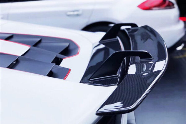 DarwinPRO 2015-2025 Lamborghini Huracan LP610 & LP580 & EVO & Tecnica VRS-II Style Carbon Fiber Trunk Spoiler Wing with Base