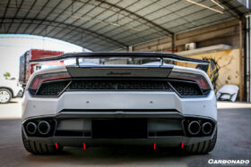 DarwinPRO 2014-2019 Lamborghini Huracan VRS-II Style Carbon Fiber Trunk Spoiler Wing | Fits LP610, LP580 - image 5
