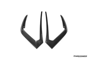 DarwinPRO 2018-2022 Lamborghini URUS TC Style Dry Carbon Fiber Rear Bumper Vents - image 7
