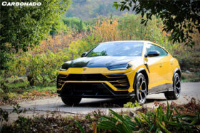 DarwinPRO 2018-2022 Lamborghini URUS TC Style Dry Carbon Fiber Front Lip Both UP and Down - image 5