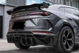 DarwinPRO 2018-2025 Lamborghini URUS MS Style Carbon Fiber Small Trunk Spoiler - image 3