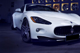 DarwinPRO 2008-2011 Maserati GranTurismo & GranTurismo S Carbon Fiber Front Lip Splitter - image 4