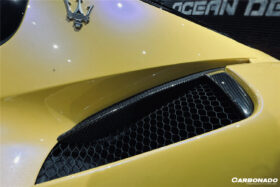 DarwinPRO 2020-UP Maserati MC20 MCPura NVT Style Dry Carbon Fiber Quarter Panel Side Vent Scoops - image 7
