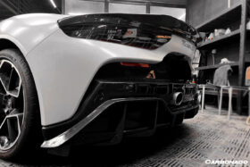 DarwinPRO 2020-UP Maserati MC20 MCPura SVD Style Dry Carbon Fiber Rear Ducktail Spoiler - image 3