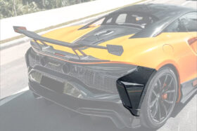 DarwinPro Aerodynamics DarwinPRO Artura Coupe Spider AM Style Autoclave Carbon Fiber Rear Bumper Side Panels for McLaren