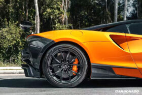 DarwinPro Aerodynamics DarwinPRO Artura Coupe Spider AM Style Autoclave Carbon Fiber Rear Bumper Side Panels for McLaren