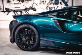 DarwinPro Aerodynamics DarwinPRO Artura Coupe Spider AM Style Autoclave Carbon Fiber Rear Bumper Side Panels for McLaren