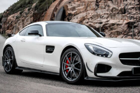 DarwinPRO 2015-2017 Mercedes Benz AMG GT GTS RS Style Carbon Fiber Front Canards - image 2