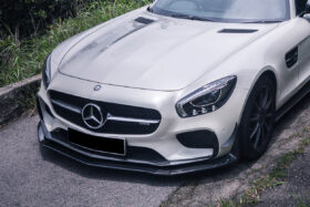 DarwinPRO 2015-2017 Mercedes Benz AMG GT GTS RS Style Carbon Fiber Front Canards - image 3