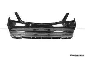 DarwinPRO 2017-2020 Mercedes Benz S63 W222 Sedan MSY Style Rear Bumper with Exhaust Tips - image 3