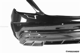 DarwinPRO 2017-2020 Mercedes Benz S63 W222 Sedan MSY Style Rear Bumper with Exhaust Tips - image 5