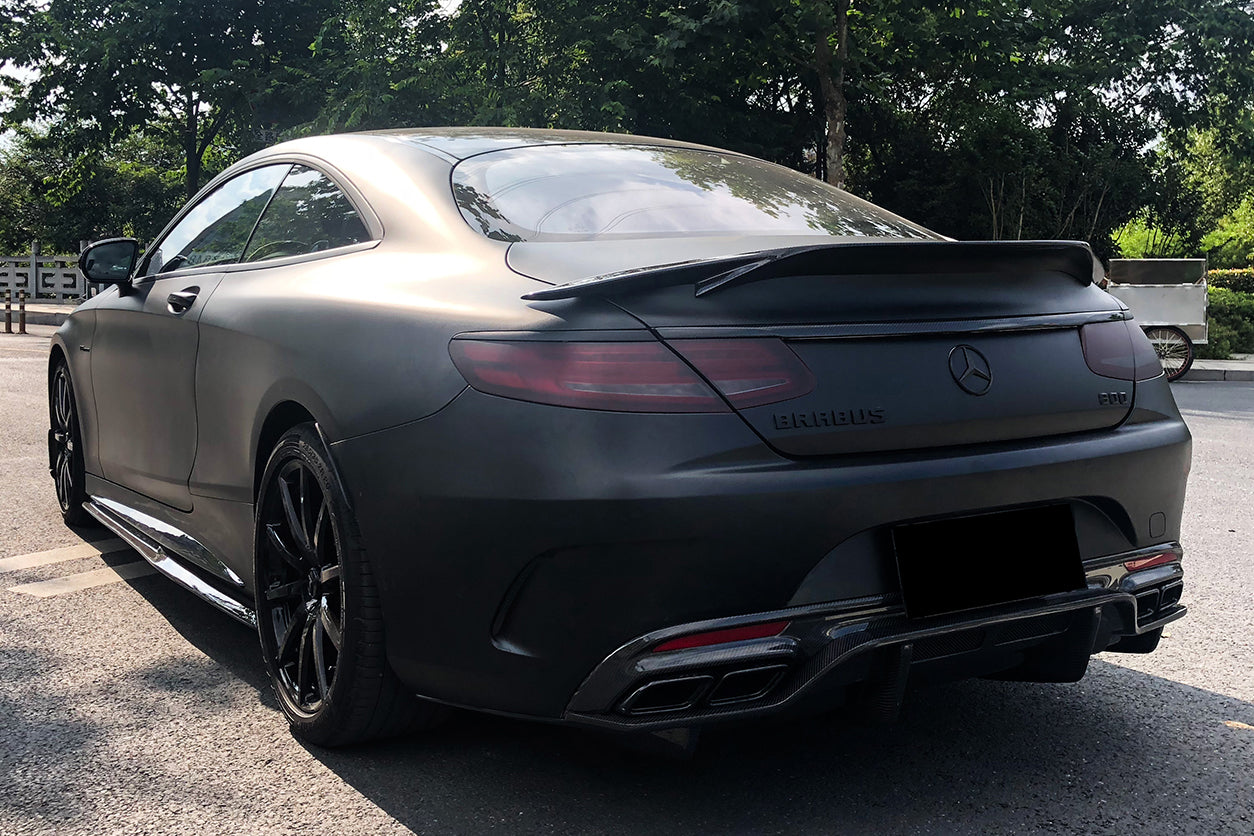 DarwinPRO 2014-2021 Mercedes Benz S Class C217 Coupe RT Style Carbon Fiber Trunk Spoiler