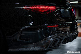 DarwinPRO 2021-UP Mercedes Benz S Class W223 4Matic Sedan MSY Style Rear Lip with LED Light And Exhaust tips - image 8