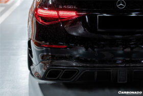DarwinPRO 2021-UP Mercedes Benz S Class W223 4Matic Sedan MSY Style Rear Lip with LED Light And Exhaust tips - image 10