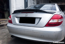 DarwinPRO 2005-2011 Mercedes Benz SLK R171 RT Style Carbon Fiber Trunk Spoiler - image 3