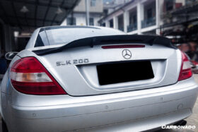 DarwinPRO 2005-2011 Mercedes Benz SLK R171 RT Style Carbon Fiber Trunk Spoiler - image 6