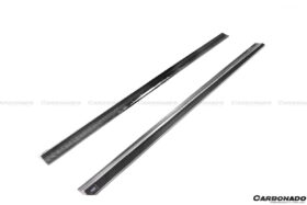 DarwinPRO 2008-2014 Mercedes Benz W204 C63 AMG RZ Style Carbon Fiber Side Skirts - image 8