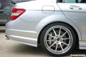 DarwinPRO 2012-2014 Mercedes Benz W204 C63 AMG RZS Style Carbon Fiber Rear Bumper Caps - image 10