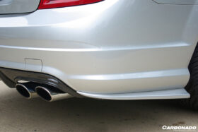 DarwinPRO 2012-2014 Mercedes Benz W204 C63 AMG RZS Style Carbon Fiber Rear Bumper Caps - image 9
