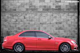 DarwinPRO 2008-2014 Mercedes Benz W204 C63 AMG RZ Style Carbon Fiber Side Skirts - image 4