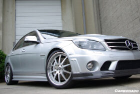 DarwinPRO 2008-2014 Mercedes Benz W204 C63 AMG RZ Style Carbon Fiber Side Skirts - image 6