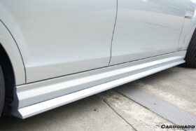 DarwinPRO 2008-2014 Mercedes Benz W204 C63 AMG RZ Style Carbon Fiber Side Skirts - image 7