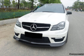 DarwinPRO 2012-2014 Mercedes Benz W204 C63 AMG RZ Style Carbon Fiber Front Lip - image 2