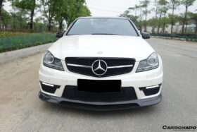 DarwinPRO 2012-2014 Mercedes Benz W204 C63 AMG RZ Style Carbon Fiber Front Lip - image 3