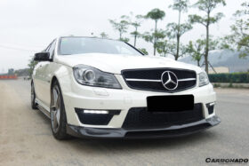 DarwinPRO 2012-2014 Mercedes Benz W204 C63 AMG RZ Style Carbon Fiber Front Lip - image 4