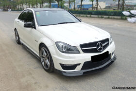 DarwinPRO 2012-2014 Mercedes Benz W204 C63 AMG RZ Style Carbon Fiber Front Lip - image 5